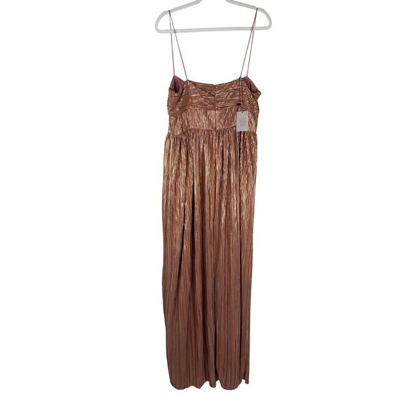 Lovers and Friends Emmy Gown Formal Evening Holiday Party Prom Rose Gold Sz  XL